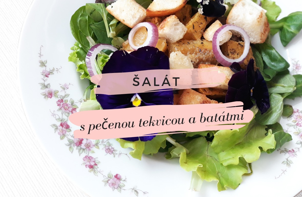 salat s pecenou tekvicou a batatmi